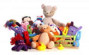 collection of used toys