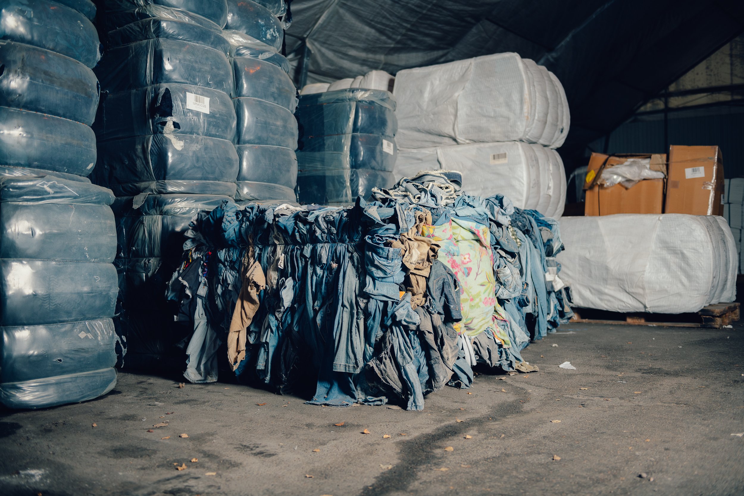 A crate of clothing