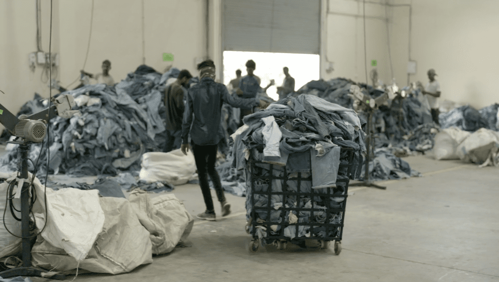 Raw materials in a storage