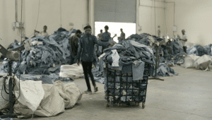 Raw materials in a storage